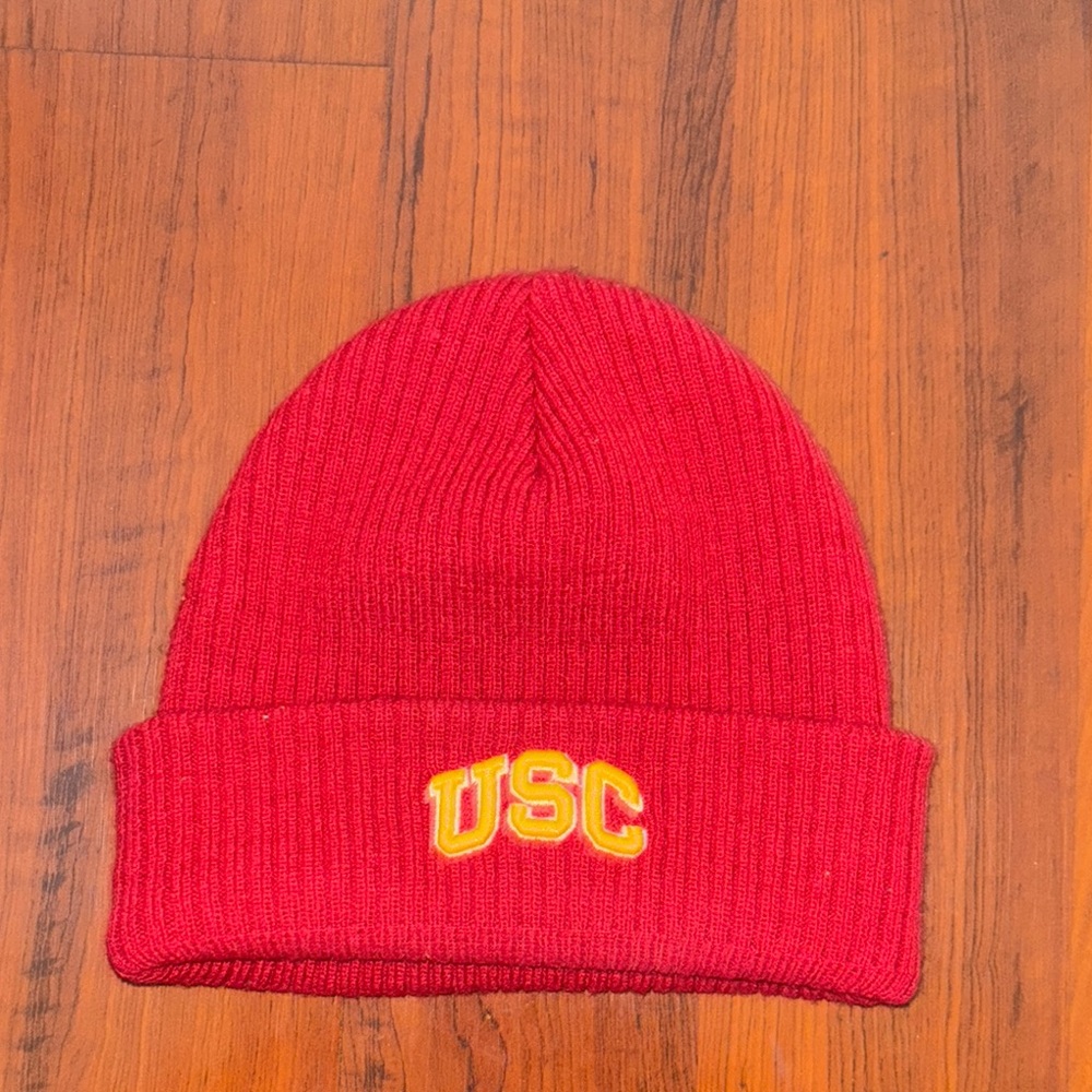 USC Red Knit Beanie